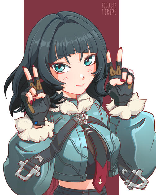 Blue Hair Girl Profile Pic